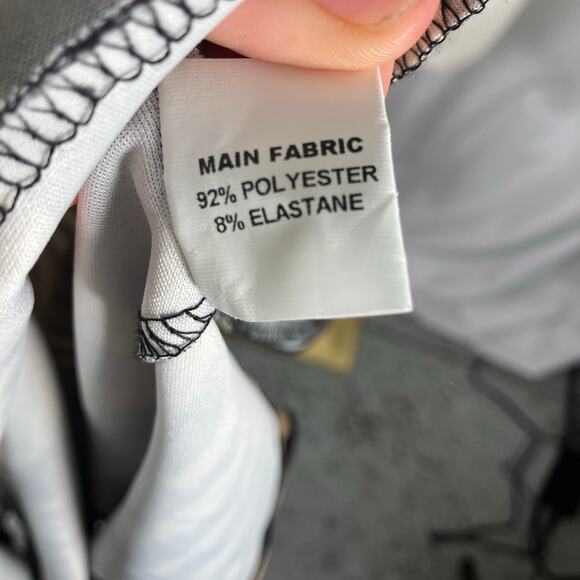 Queen B Maternity Animal Print Midi Dress Tan Black Size 16 Short Sleeve Zip - Picture 14 of 16